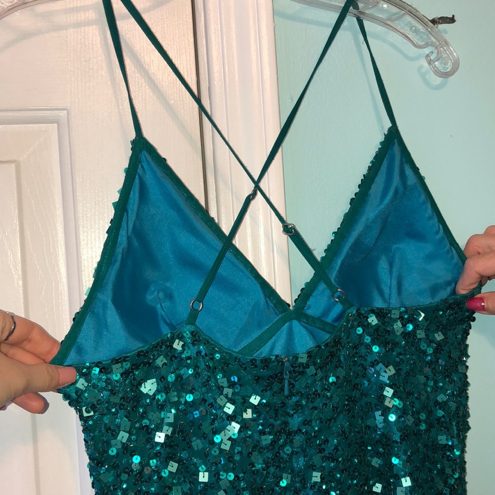 Sparkly shimmery turquoise dress ✨ - Picture 8 of 8